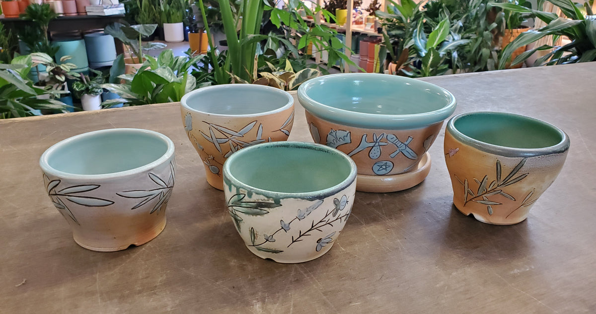 Flora and Function- Locally Made Ceramic Pots – Lush Plant Co. Decatur