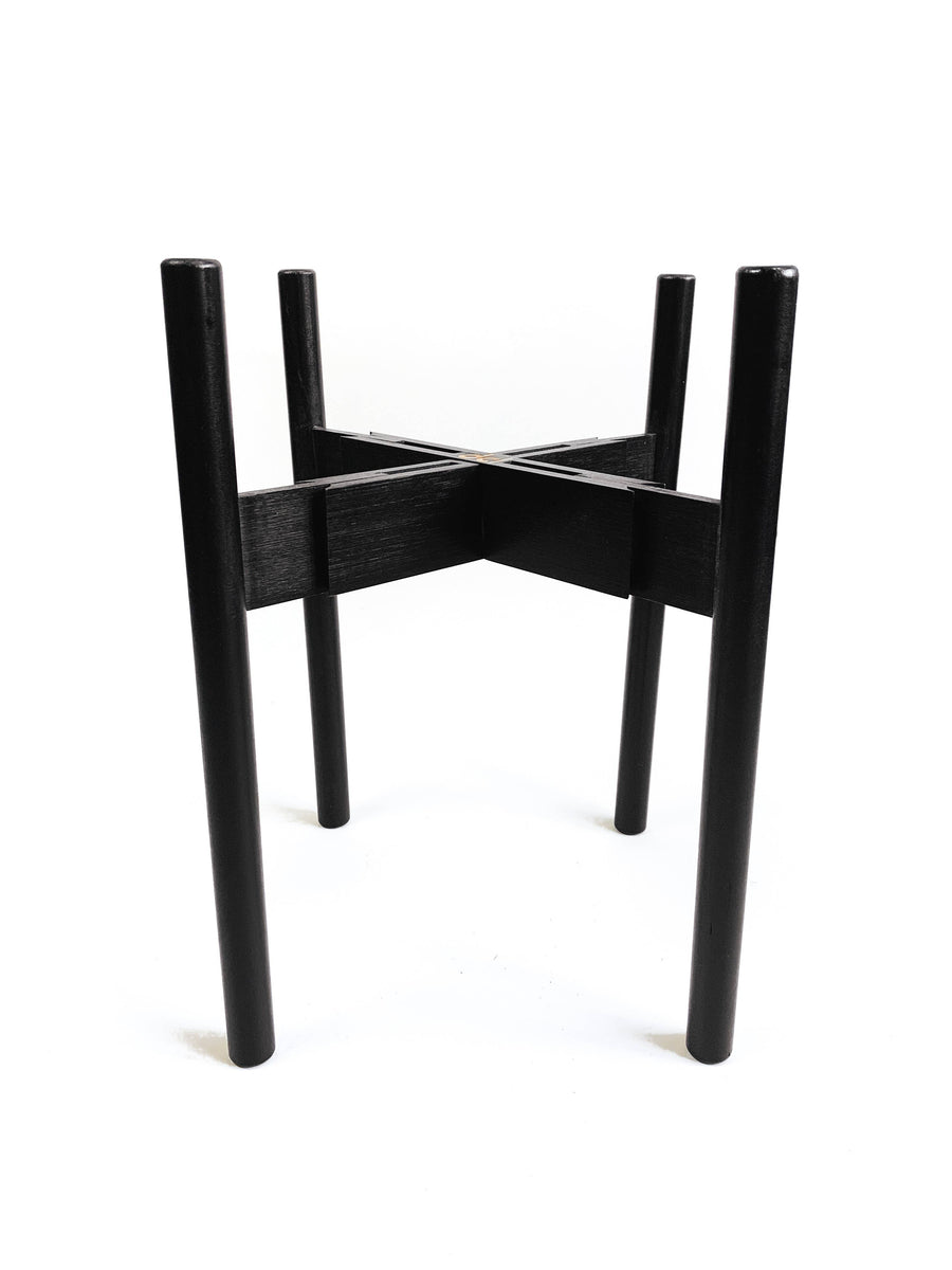 Adjustable Wooden Plant Stand - Black – Lush Plant Co. Decatur