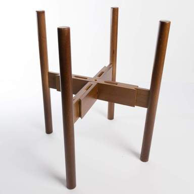 Adjustable Wooden Plant Stand - Dark Brown – Lush Plant Co. Decatur